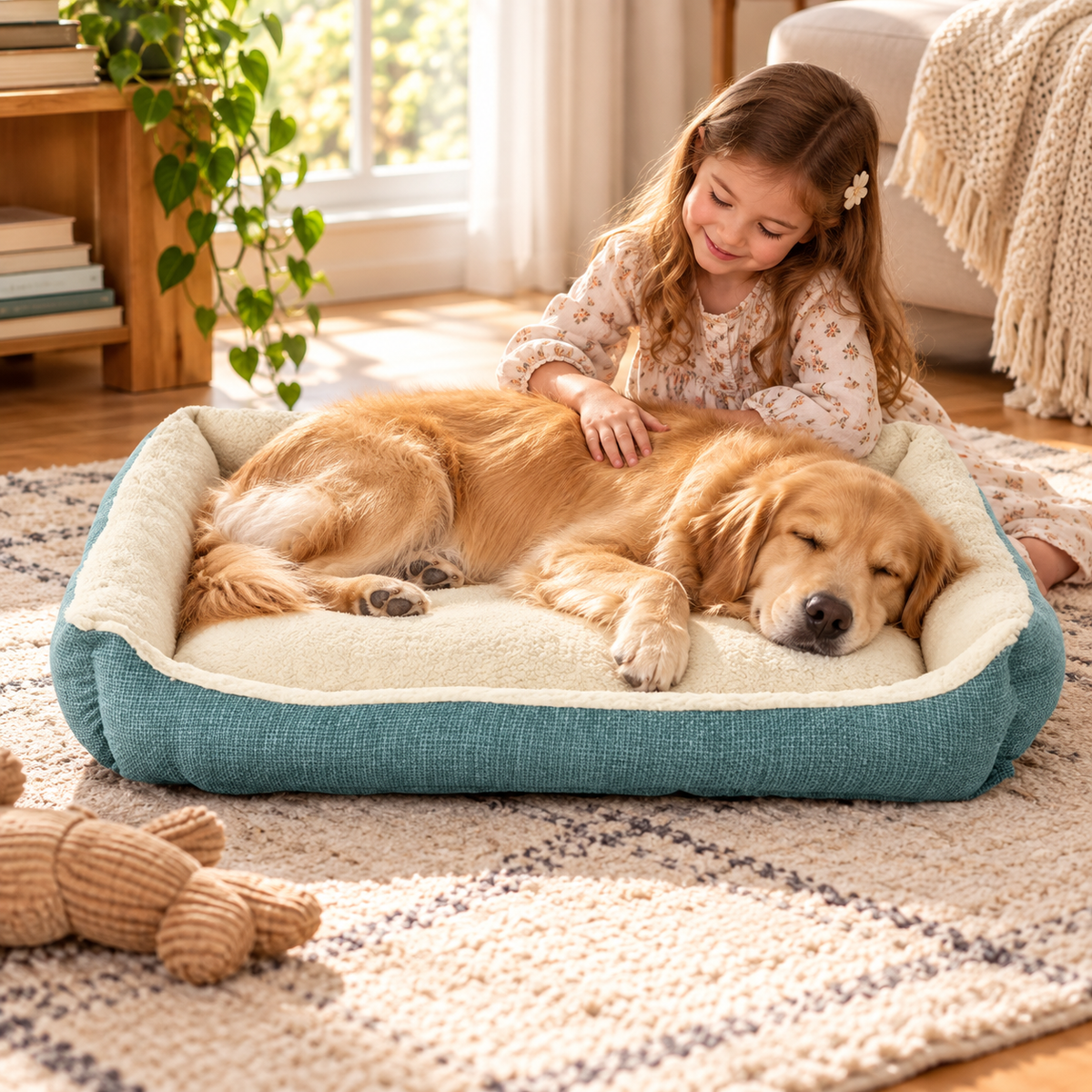 LittleOak Luxe Cuddler Dog Bed